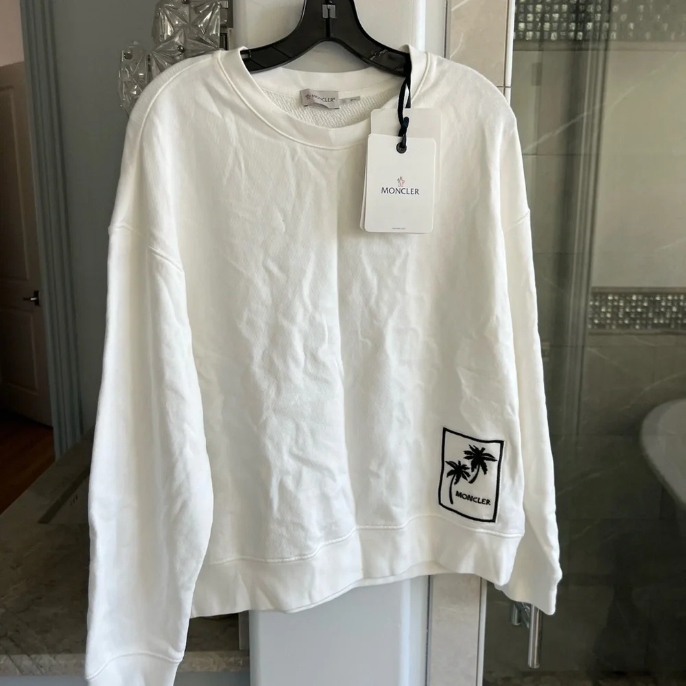 Moncler Palm Tree Logo Patch Sweatshirt - Picture 9 of 12